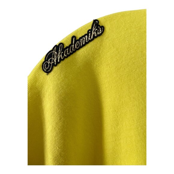 Y2K Akademiks Oversized Yellow T-Shirt – Vintage 2000s Hip Hop Streetwear – 3XL - Picture 2 of 7